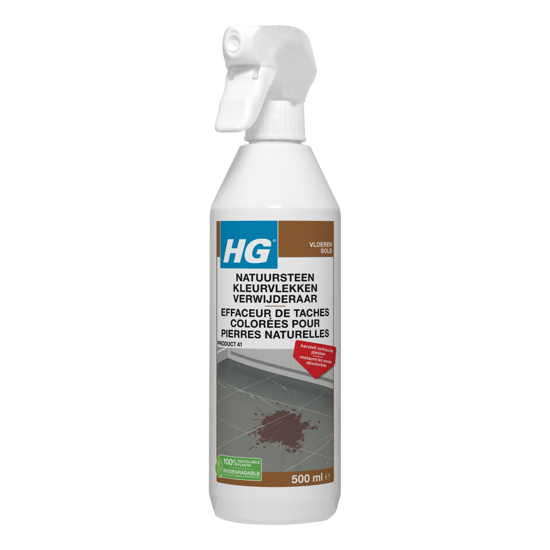Afbeeldingen van HG NATUURSTEEN KLEURVLEKKENVERWIJDERAAR (PRODUCT 41) 500 ML