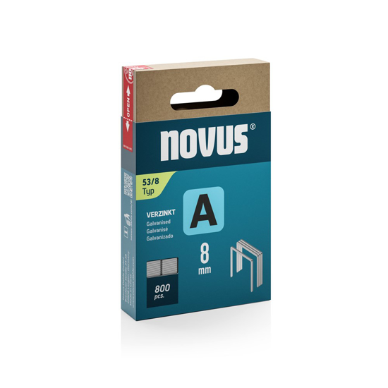 Afbeeldingen van NOVUS STAPLES A 53 8MM 800PCS.