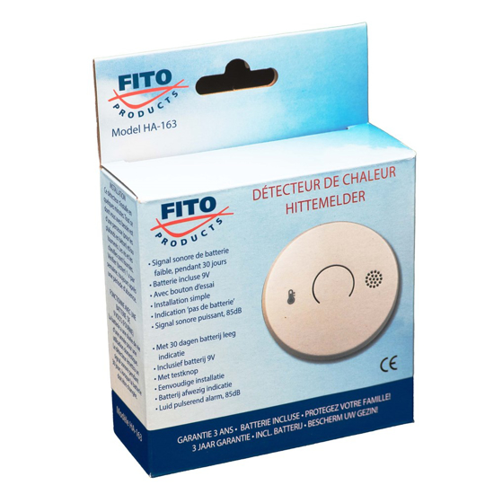 Afbeeldingen van HITTEMELDER INCL.9V LITHIUM BATTERIJ LEVENSDUUR 10 JAAR