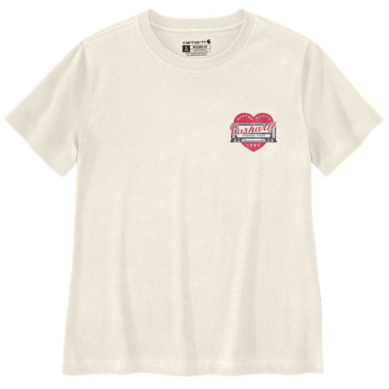 Afbeeldingen van 107534W39 IRVINE RELAXED HERITAGE HEART T-SHIRT EGGSHELL M
